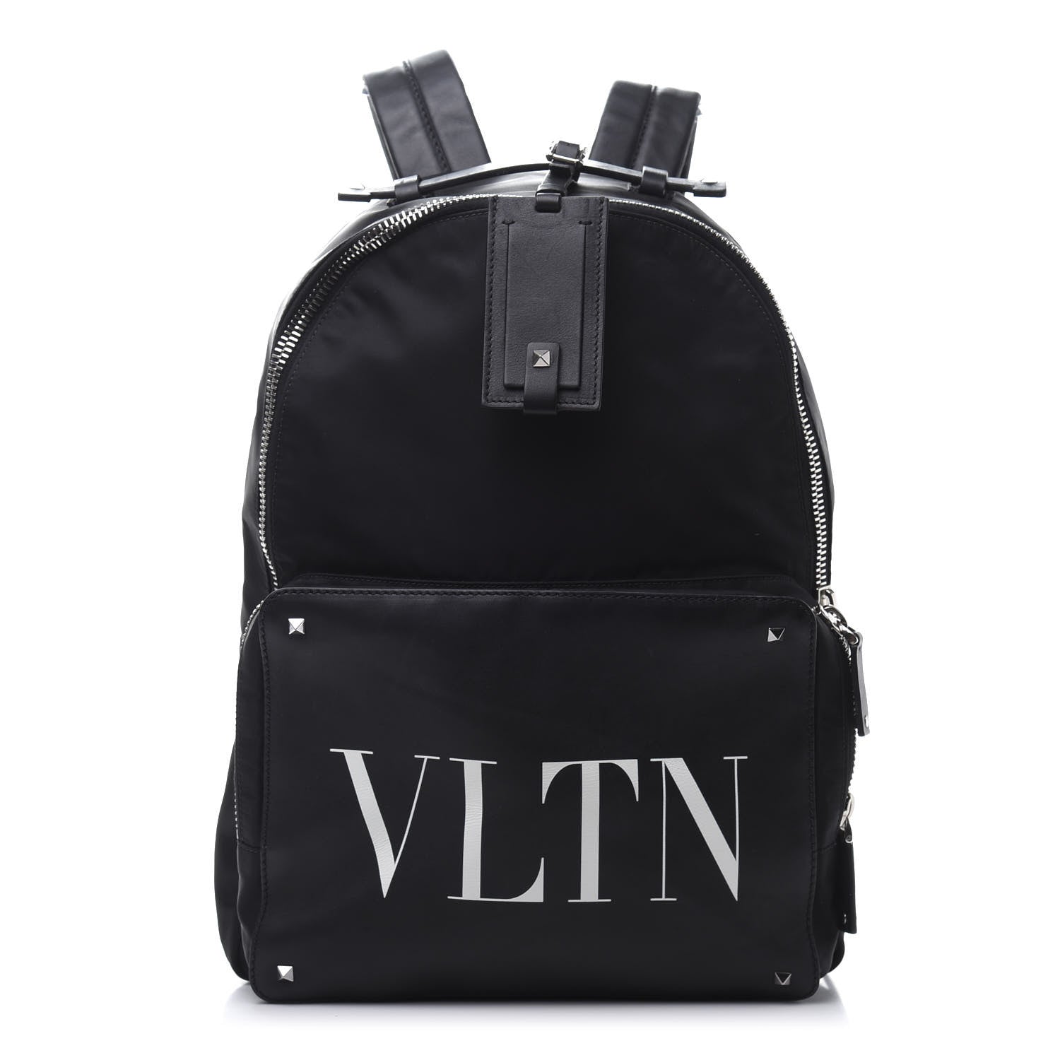 Valentino Garavani Nylon VLTN Rockstud Backpack Black 1 of 10