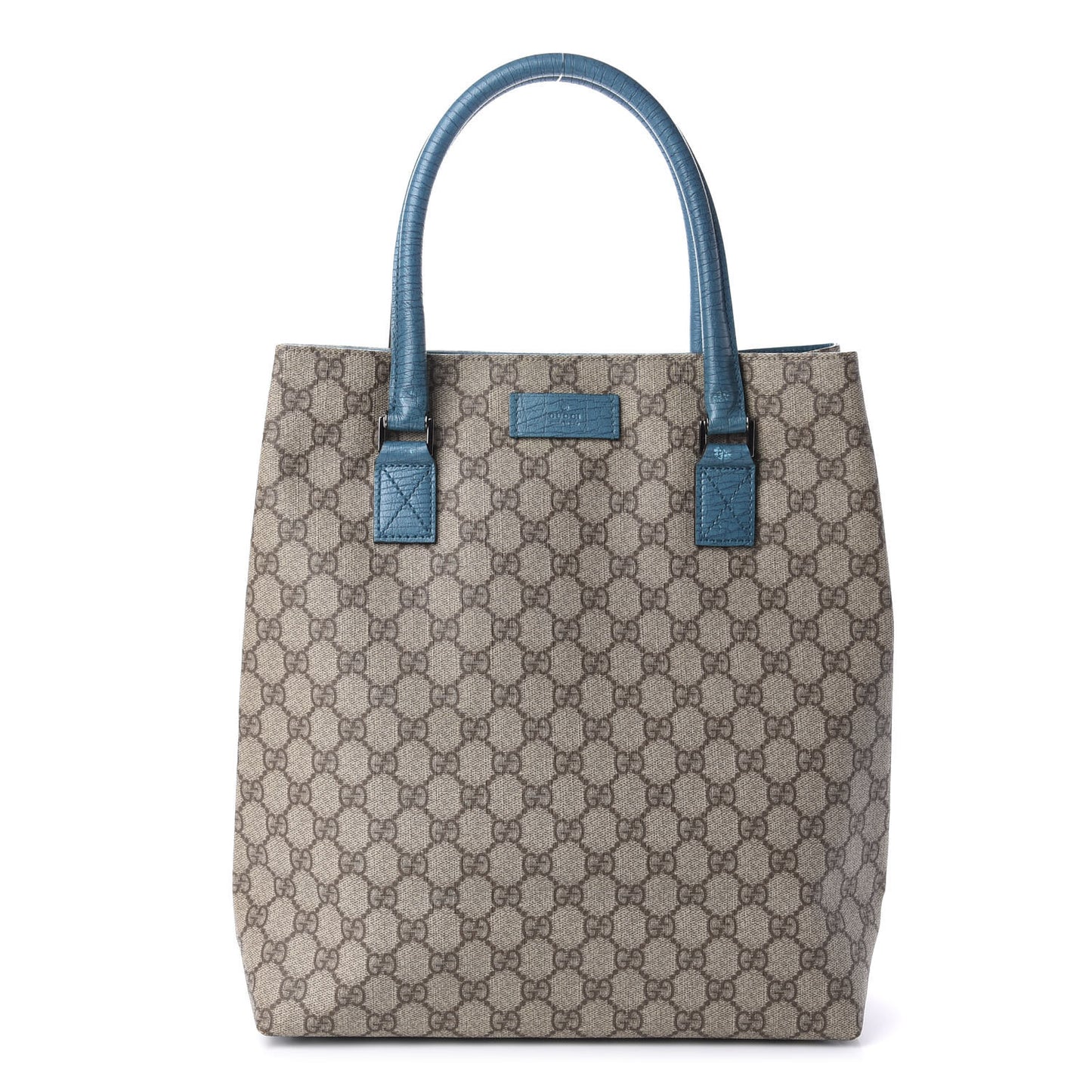 GG Plus Monogram Small Vertical Tote Turquoise