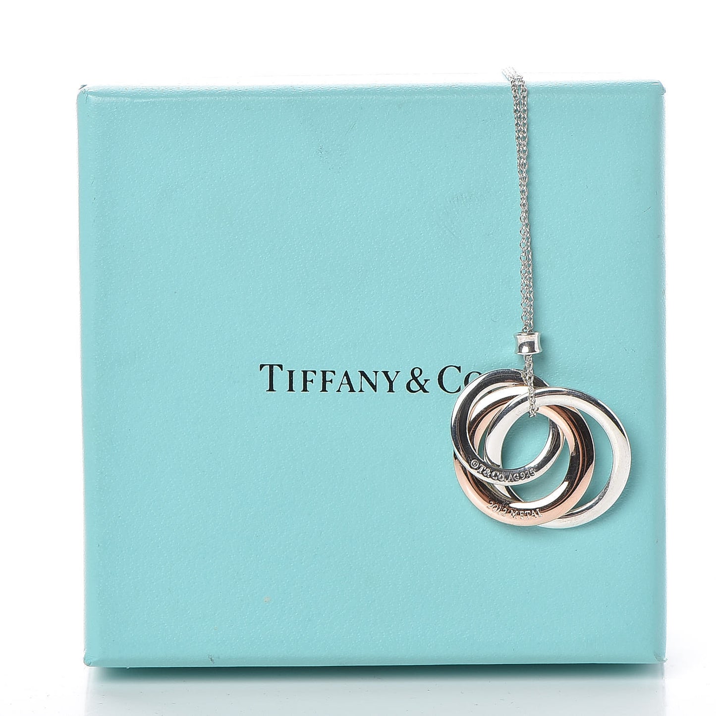 Sterling Silver Rubedo 1837 Circles Pendant Necklace