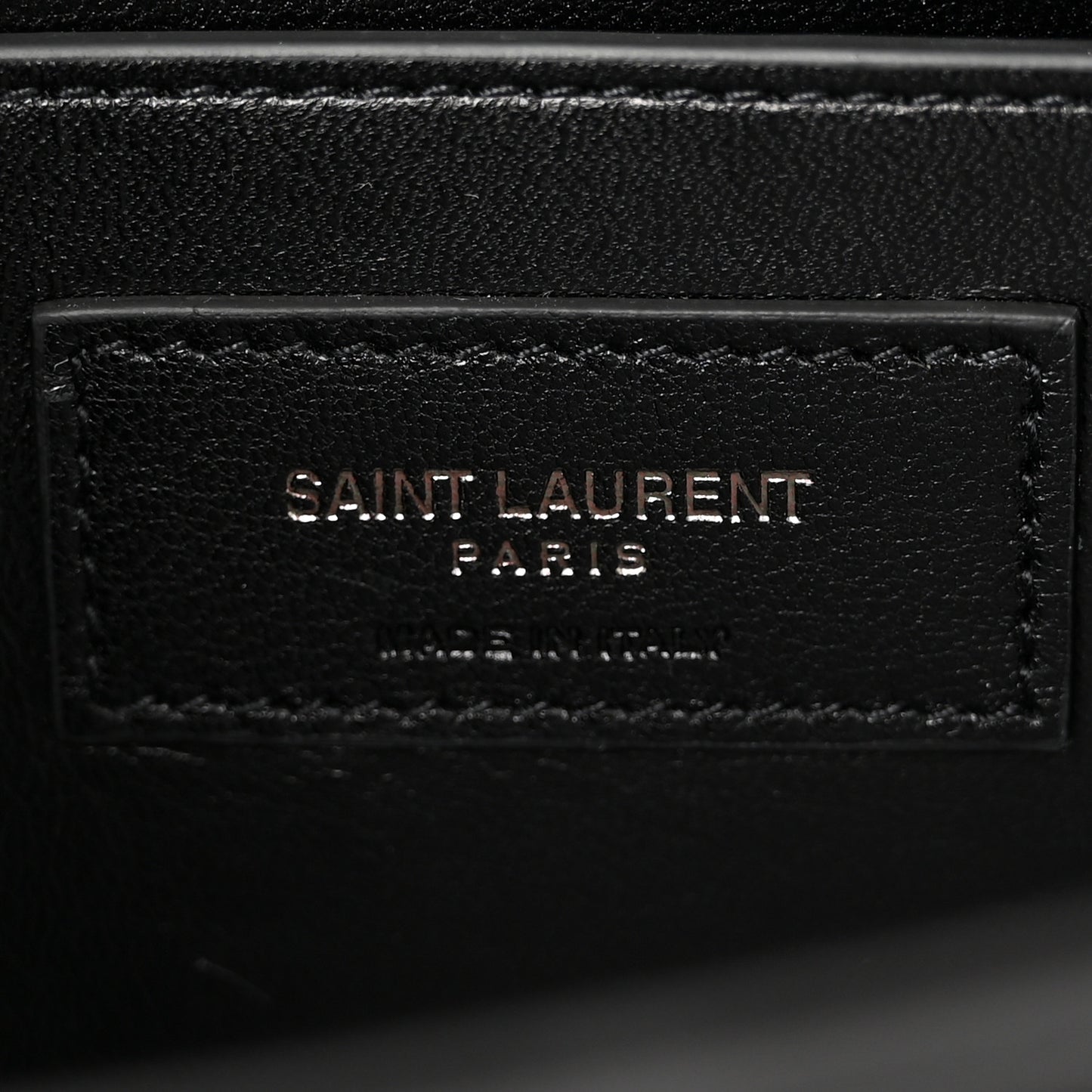Calfskin Crystal Studded Small Classic Monogram Kate Tassel Satchel Black