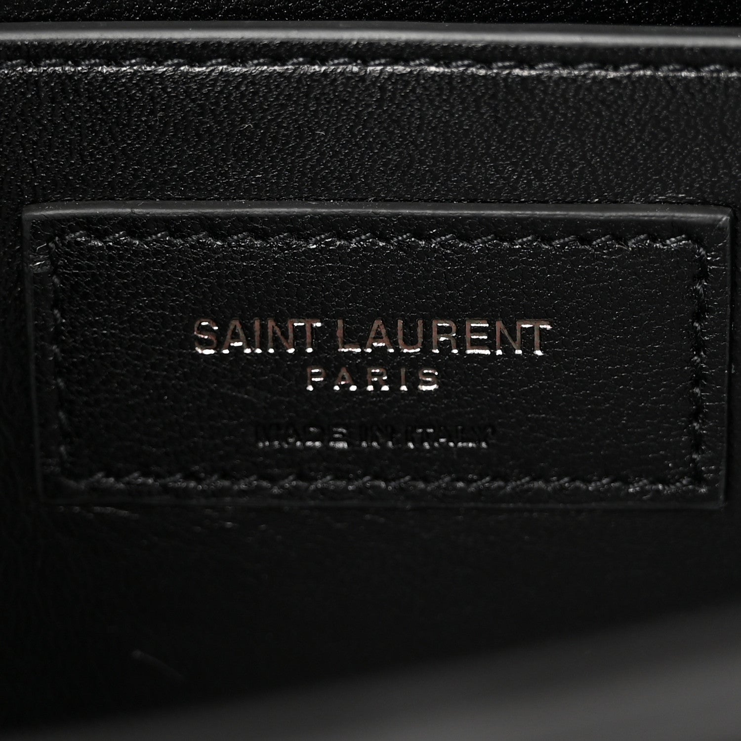 Saint Laurent Calfskin Crystal Studded Small Classic Monogram Kate Tassel Satchel Black 7 of 10