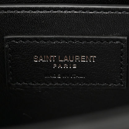 Saint Laurent Calfskin Crystal Studded Small Classic Monogram Kate Tassel Satchel Black 7 of 10