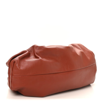 Bottega Veneta Smooth Butter Calf The Pouch Oversized Clutch Rust 4 of 10