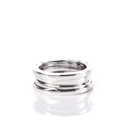 Bulgari 18K White Gold B.Zero1 Two-Band Ring 55 7.25 5 of 6