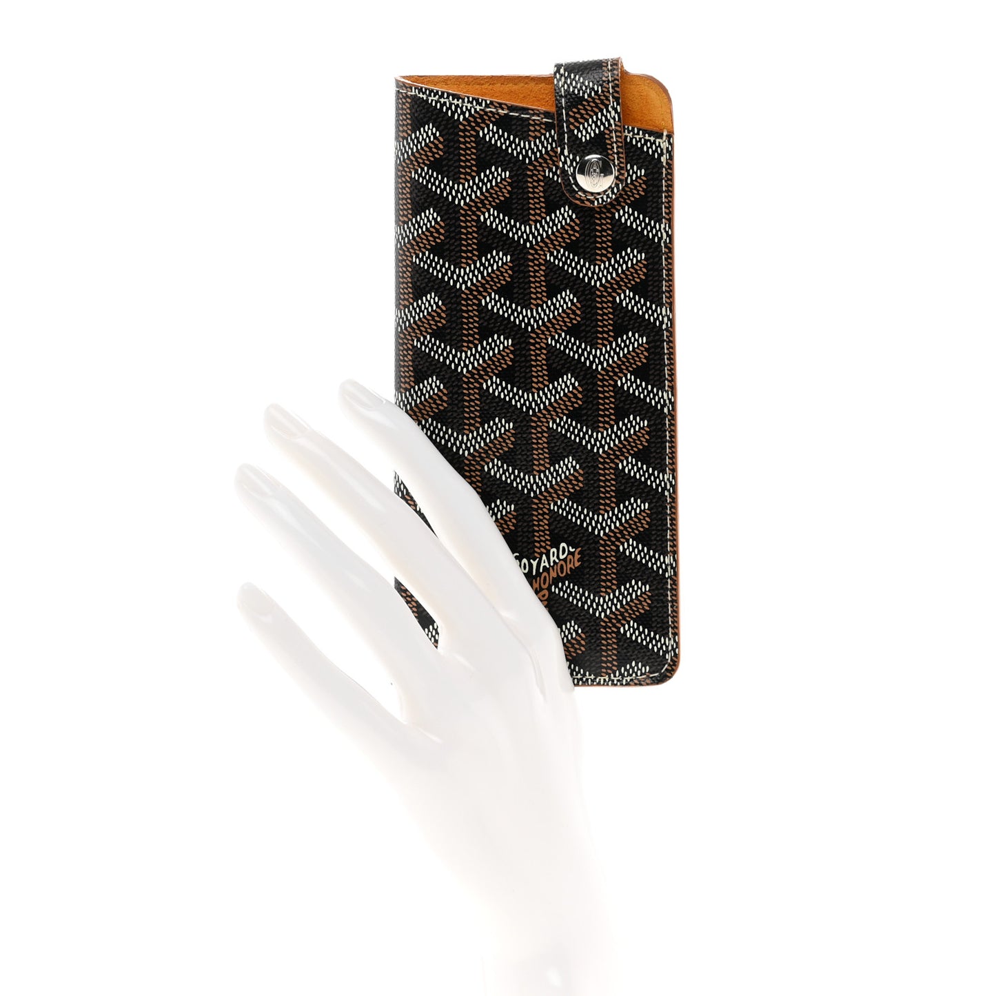 Goyardine Montmartre Glasses Case Black