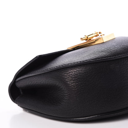 Chloe Grained Lambskin Mini Drew Shoulder Bag Black 7 of 10