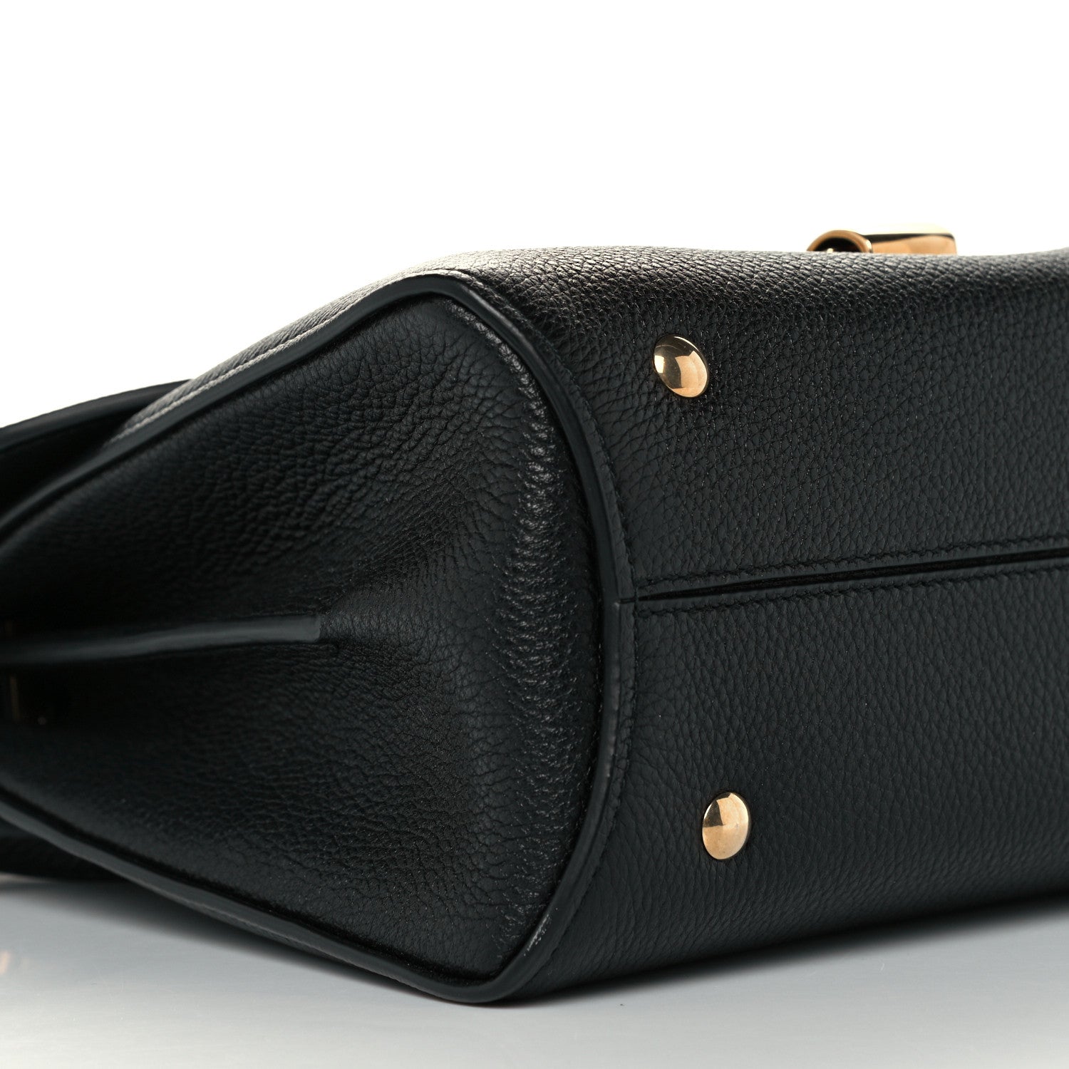 Salvatore Ferragamo Calfskin Small Margot Top Handle Satchel Black 9 of 10