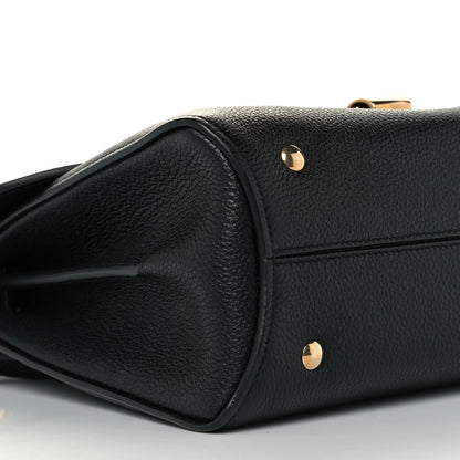 Salvatore Ferragamo Calfskin Small Margot Top Handle Satchel Black 9 of 10