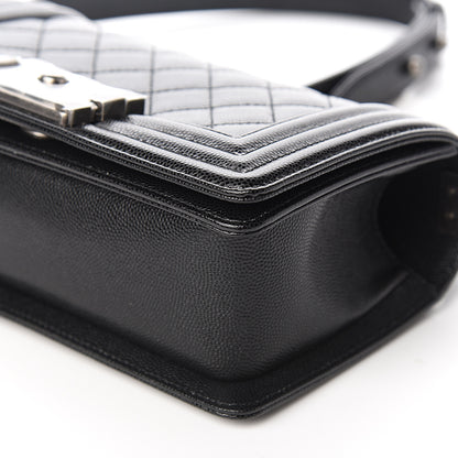 Chanel Caviar Quilted Small Boy Flap Black 8 of 10