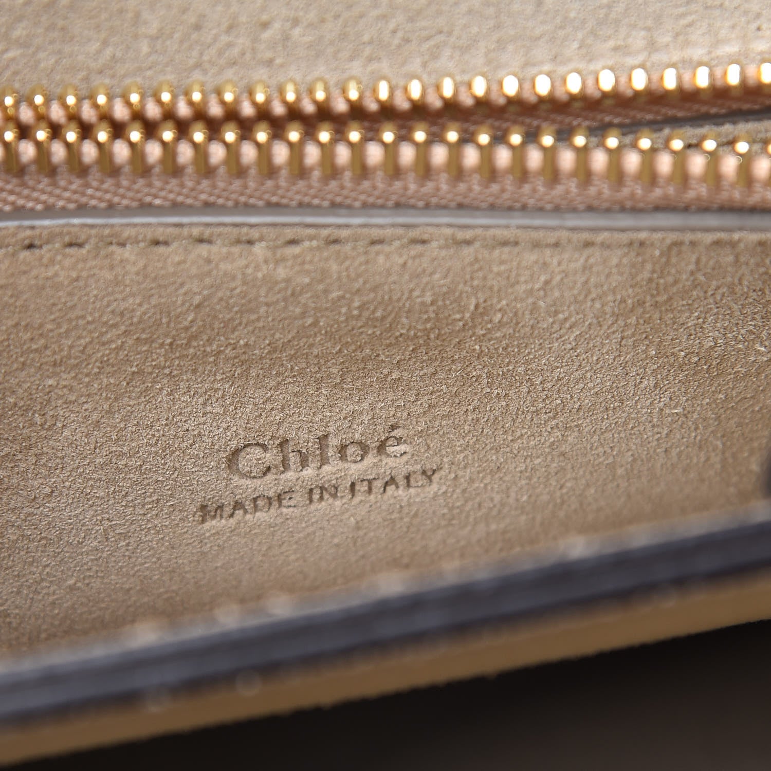 Chloe Calfskin Suede Medium Faye Shoulder Bag Motty Grey 6 of 16
