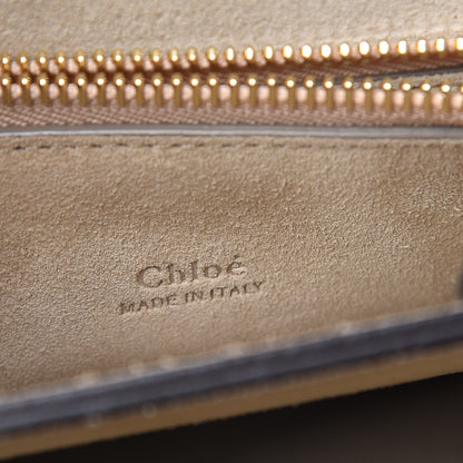 Chloe Calfskin Suede Medium Faye Shoulder Bag Motty Grey 6 of 16