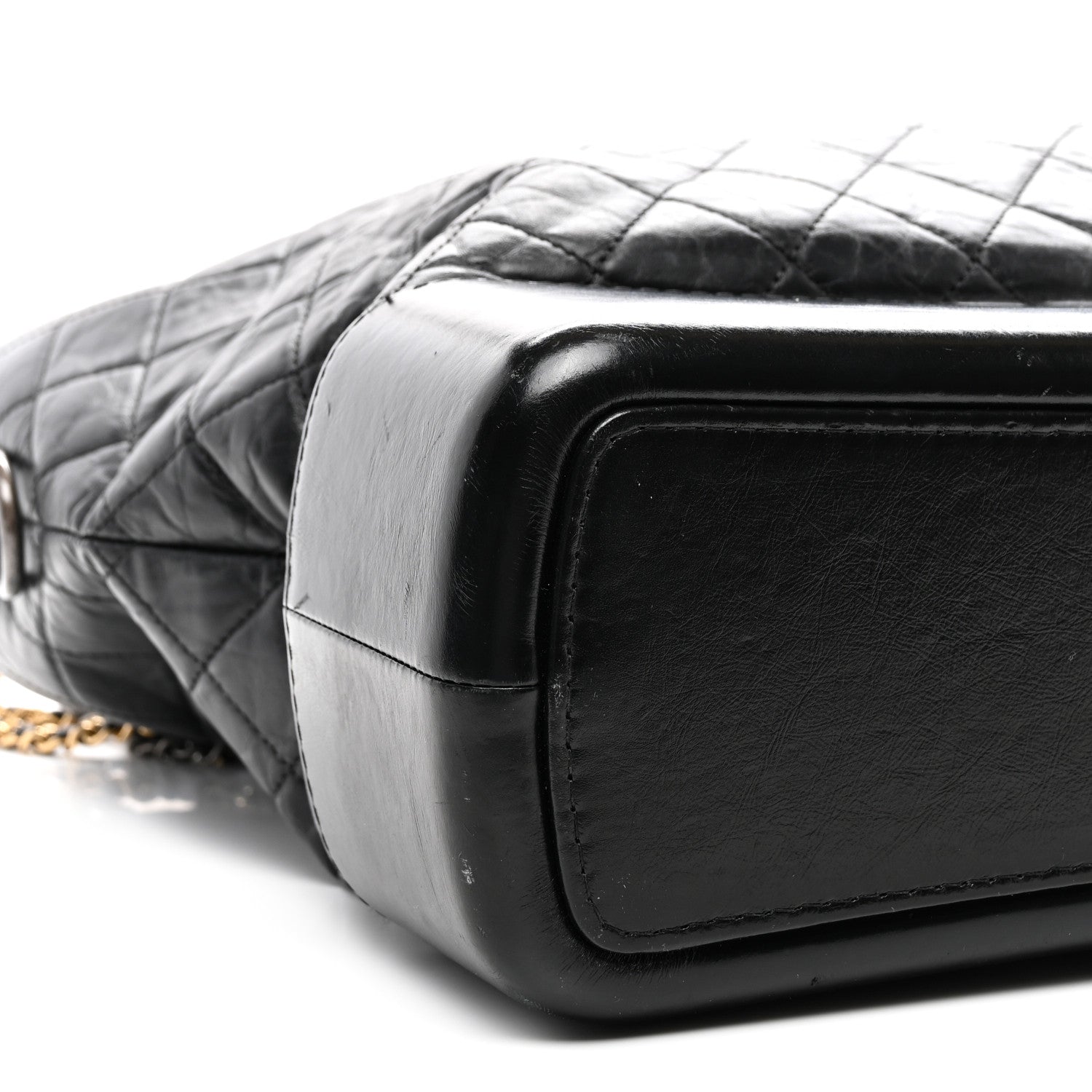 Chanel Aged Calfskin Quilted Maxi Gabrielle Hobo Black 9 of 15