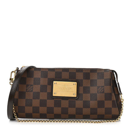 Louis Vuitton Damier Ebene Eva Clutch 1 of 11