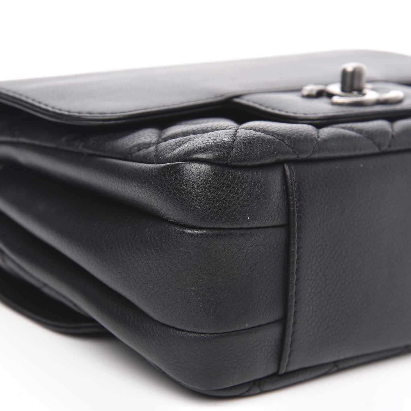 Caviar Quilted Mini All About Flap Bag Black