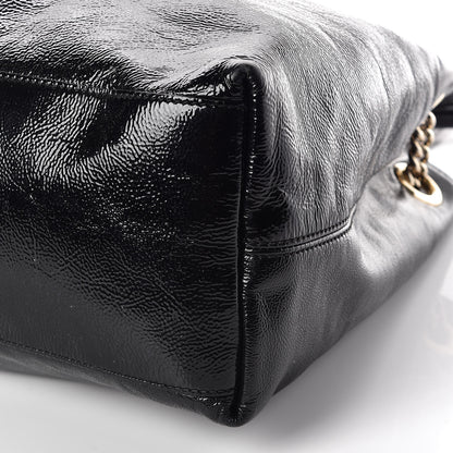 Gucci Patent Medium Soho Chain Shoulder Bag Black 6 of 10