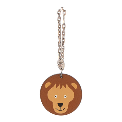 Hermes Togo Lion Bag Charm Gold 1 of 6