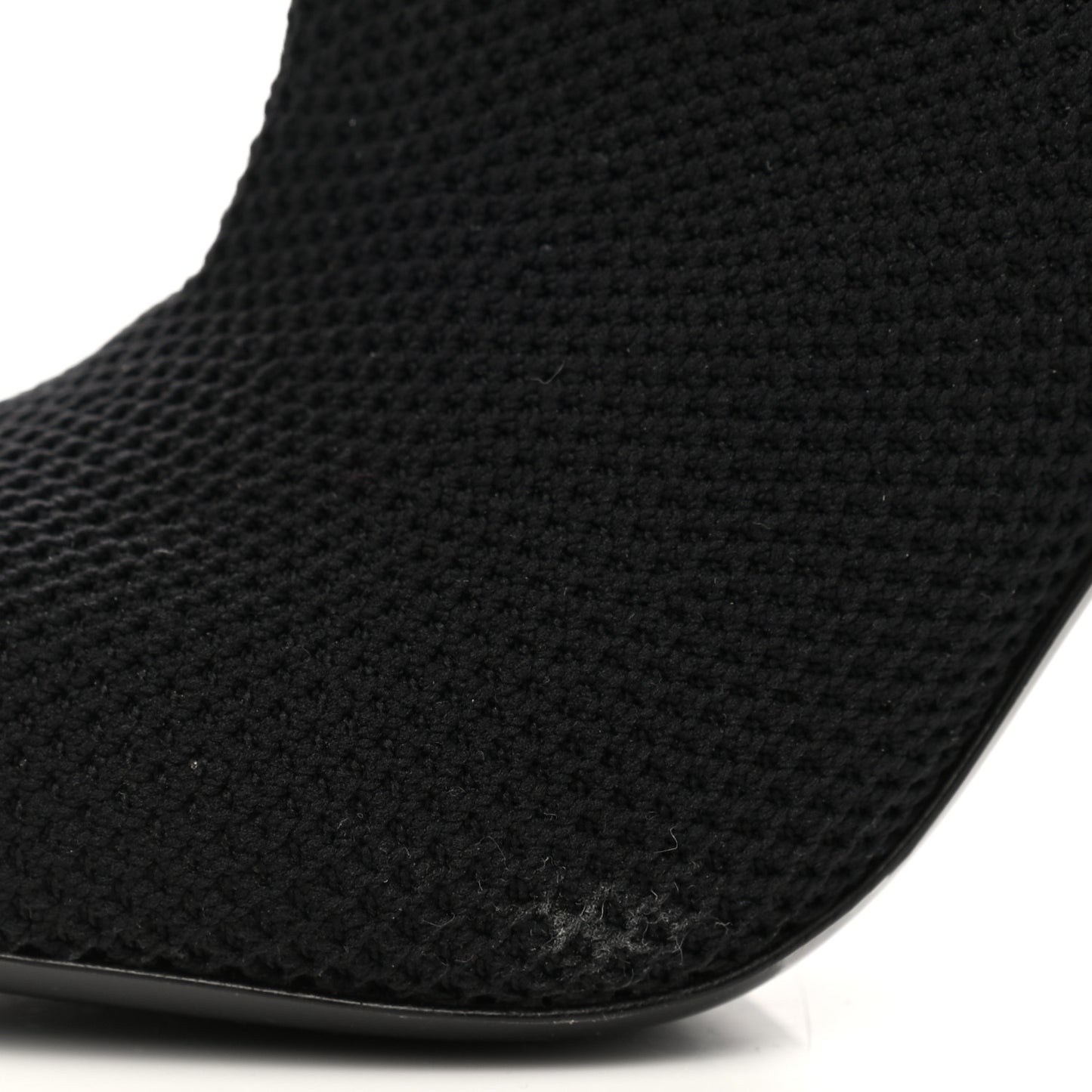 Monogram Stretch Fabric Silhouette Ankle Boots 36 Black