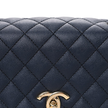Chanel Caviar Quilted Medium Coco Handle Flap Black 8 of 11