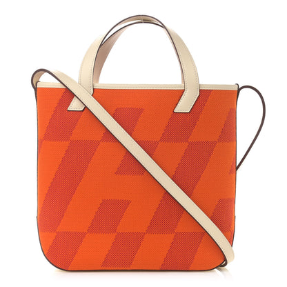 Hermes Swift H Canvas Cabas H En Biais 27 Feu Framboise Nata 1 of 11
