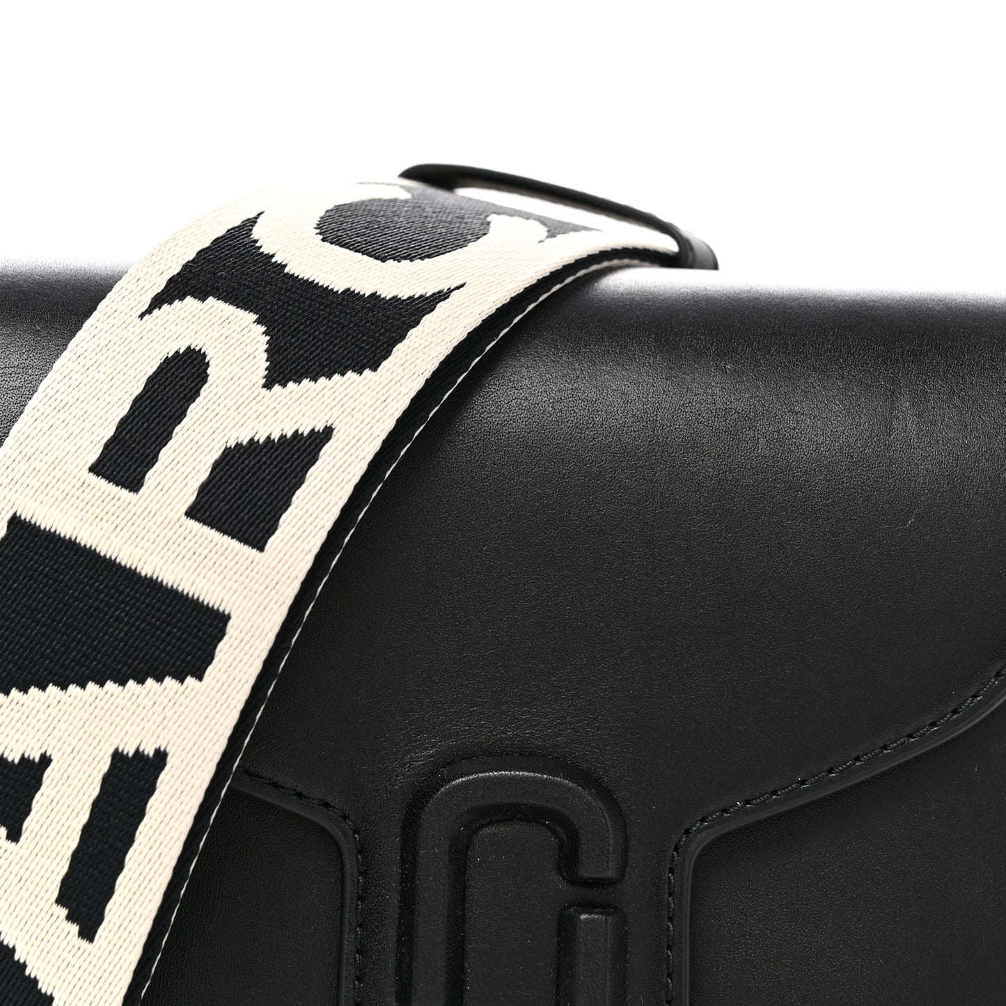 Calfskin Small The Covered J Marc Saddle Bag Black