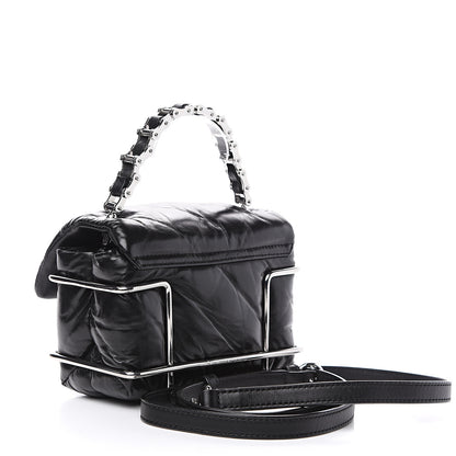 Alexander Wang Calfskin Quilted Halo Crossbody Bag Black 2 of 9