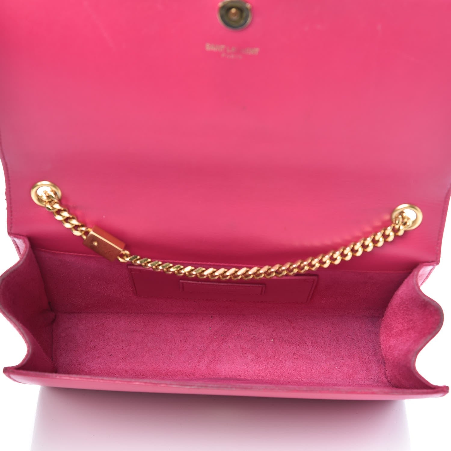 Saint Laurent Smooth Calfskin Medium Classic Monogram Kate Tassel Satchel Fuchsia 5 of 19
