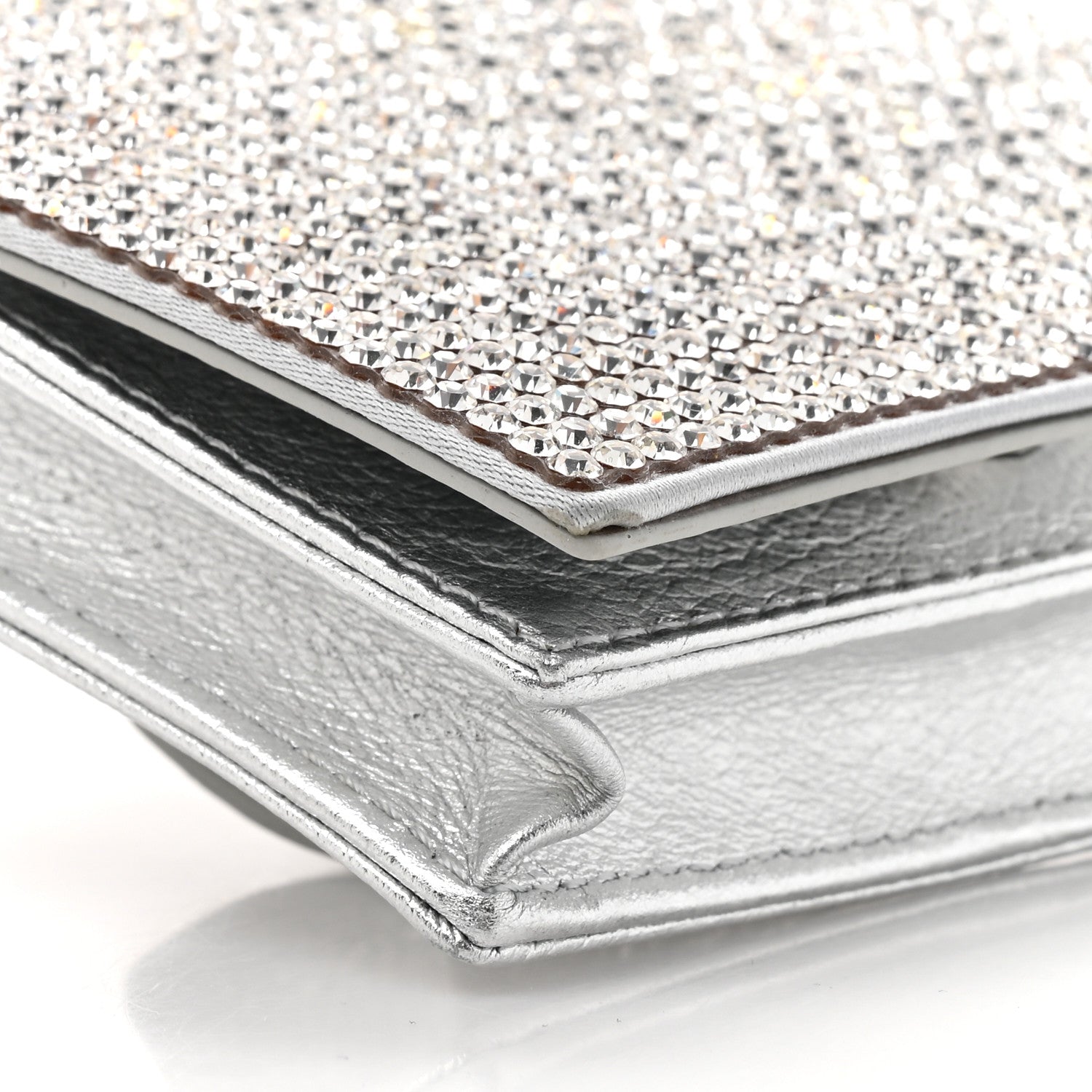 Judith Leiber Swarovski Crystal Convertible Belt Bag Silver 8 of 9