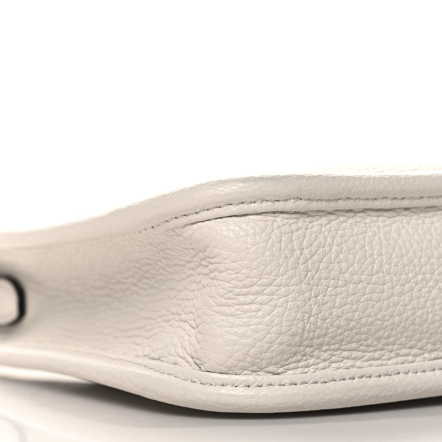 Vitello Daino Soft Mini Hobo Messenger Bag White