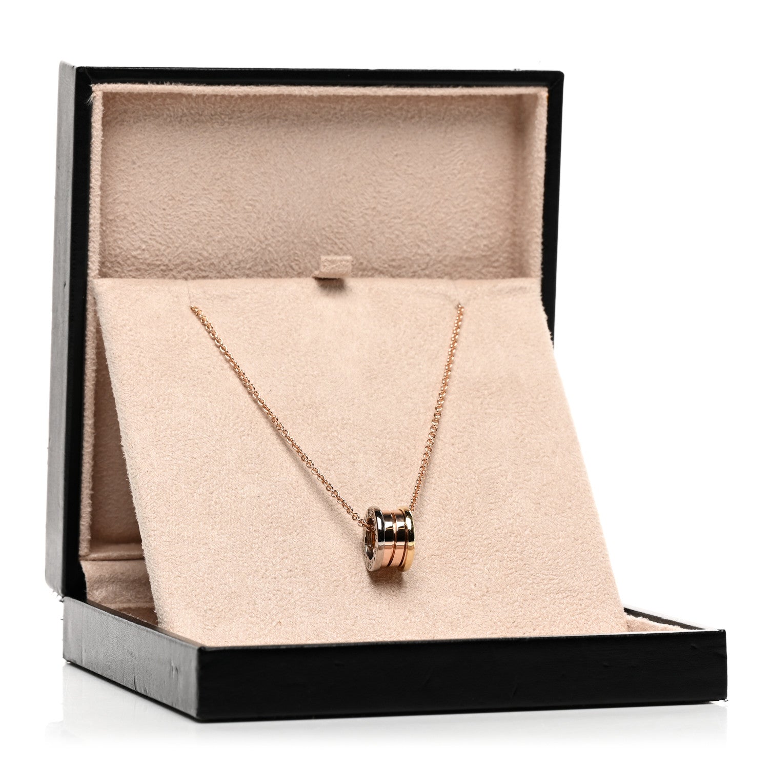 Bulgari 18K Rose White Yellow Gold B.Zero1 Pendant Necklace 6 of 6