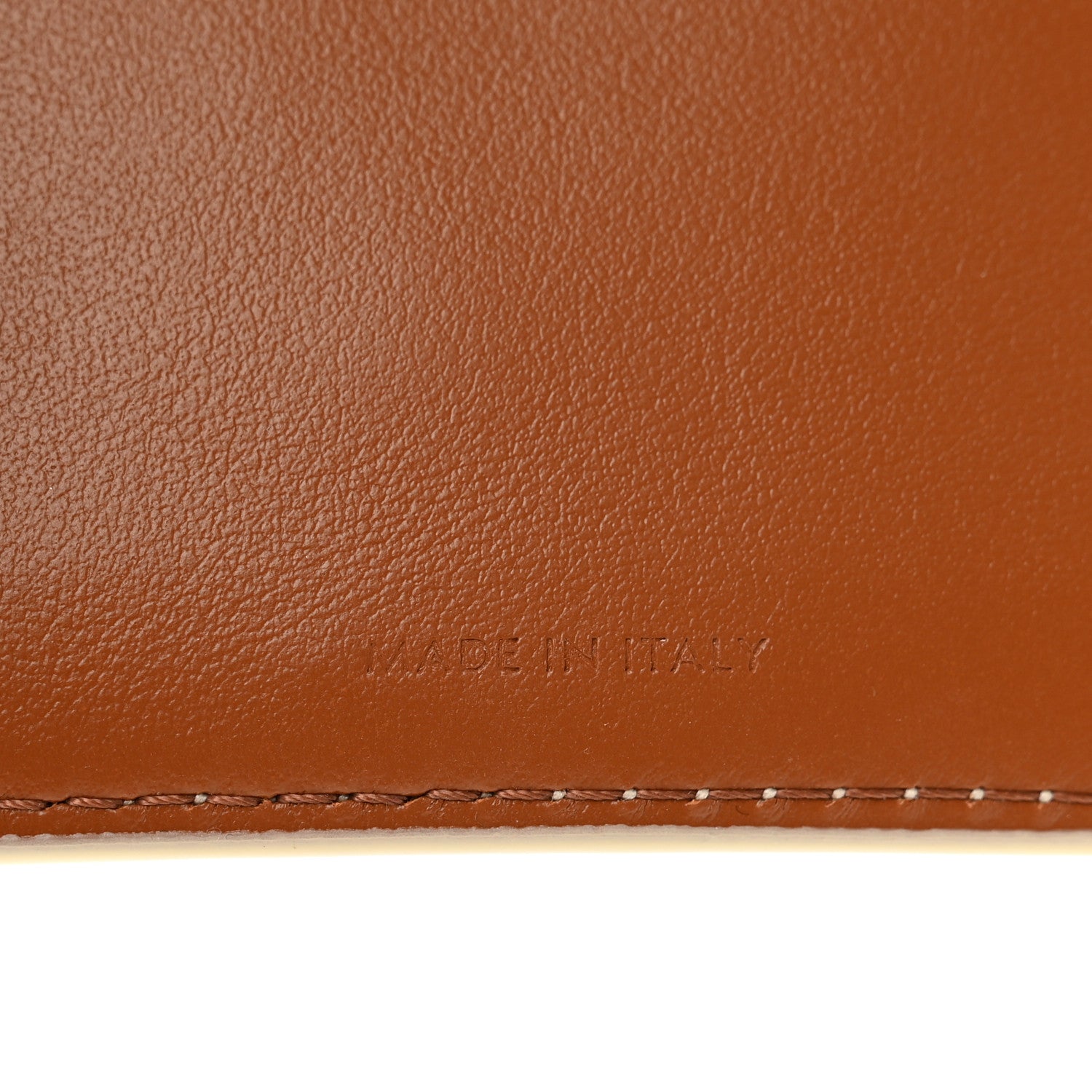 Celine Canvas Triomphe Small Strap Wallet White 6 of 6