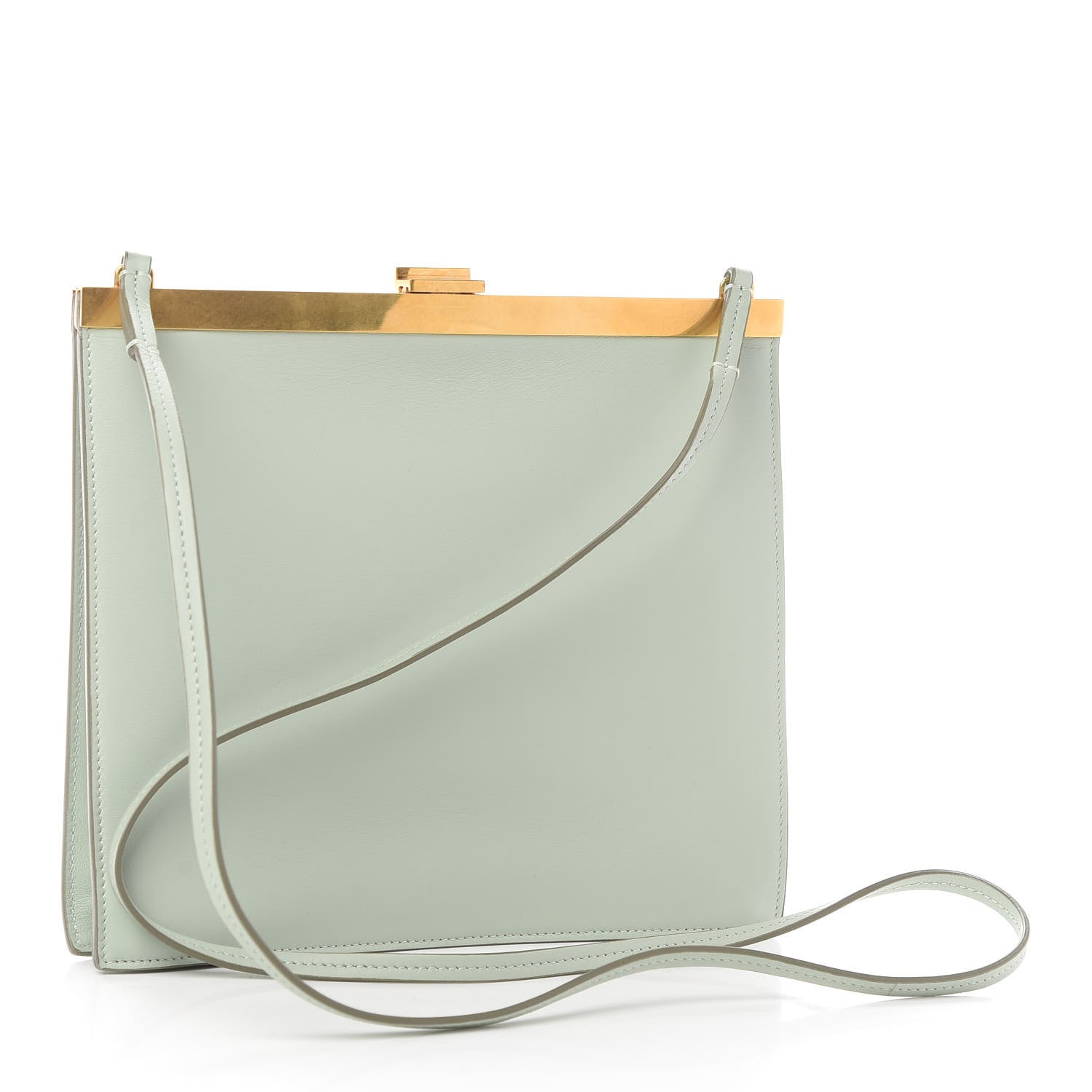 Celine Smooth Calfskin Mini Clasp Bag Jade 3 of 9