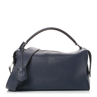 Fendi Cuoio Romano Selleria Lei Boston Tote Night Blue 1 of 11