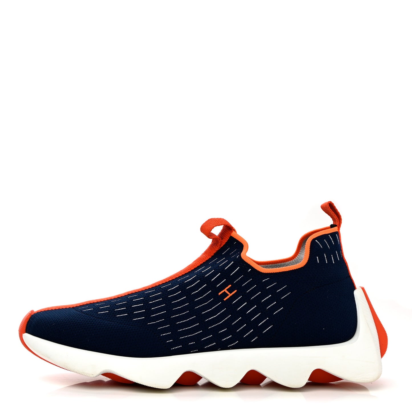 Technical Canvas Goatskin Mens Eclair Sneakers 44 Marine