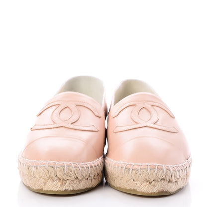 Chanel Lambskin CC Espadrilles 41 Nude 2 of 10