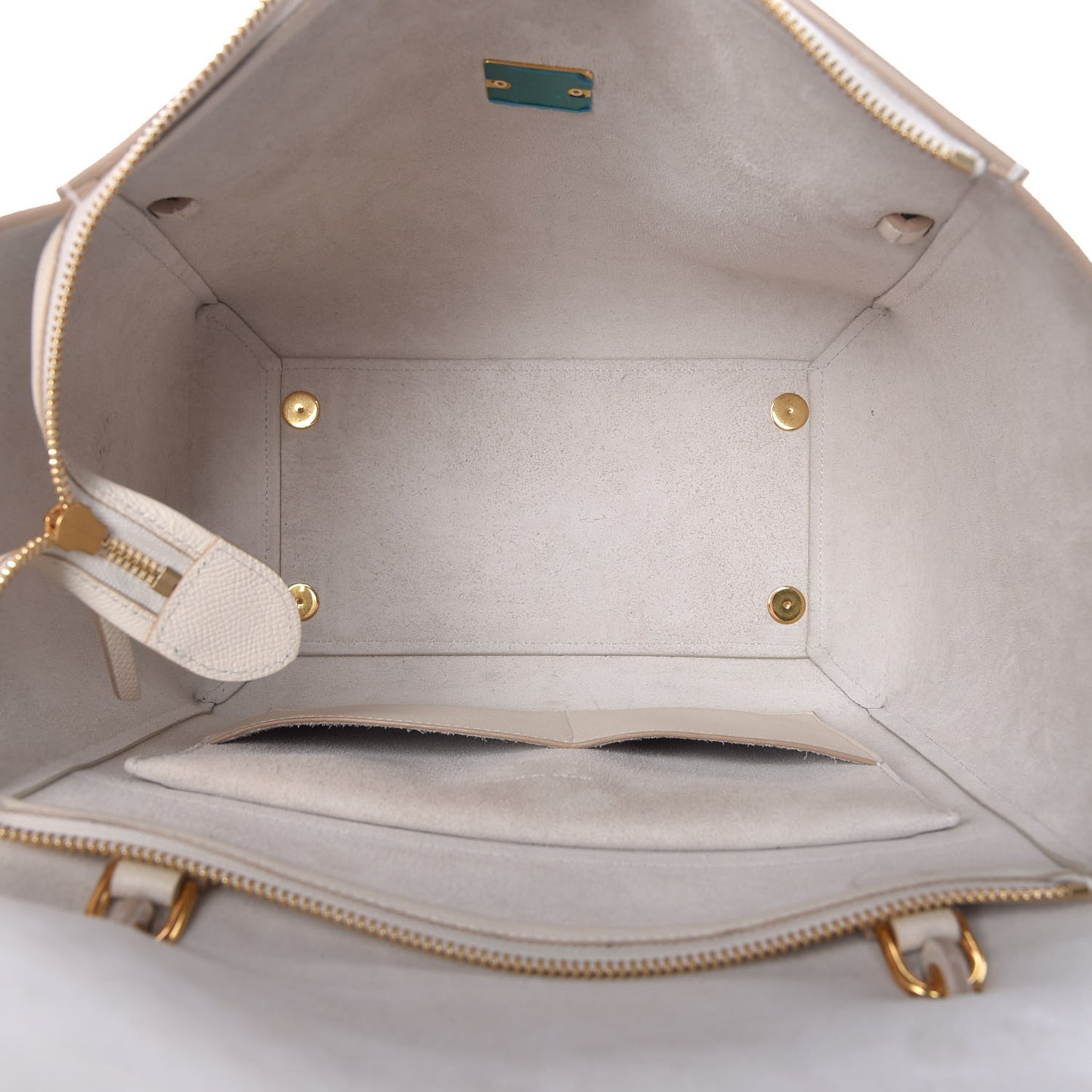 Grained Calfskin Mini Belt Bag White
