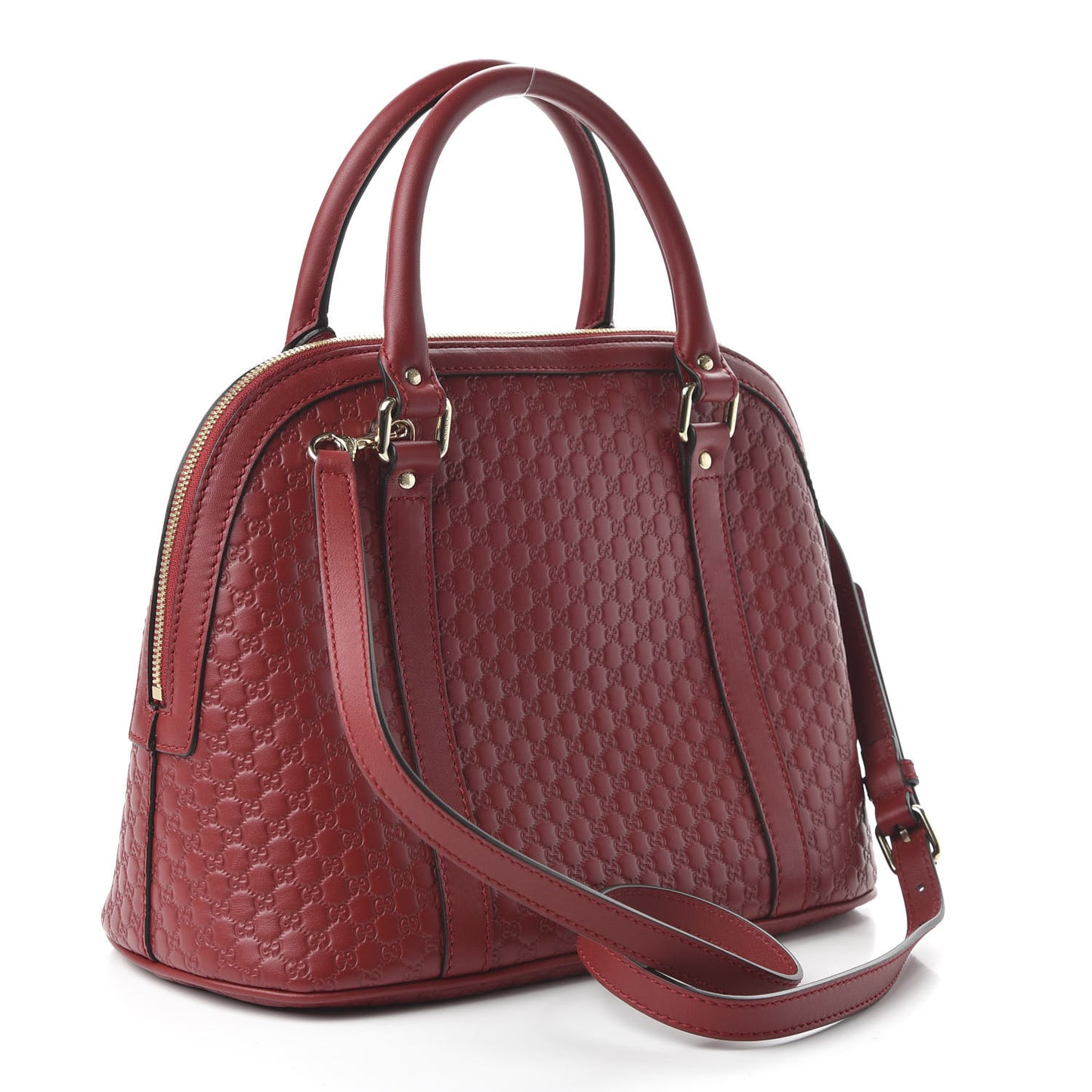 Microguccissima Medium Dome Bag Red