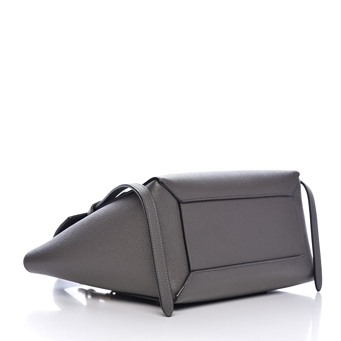 Grained Calfskin Micro Belt Bag Grey