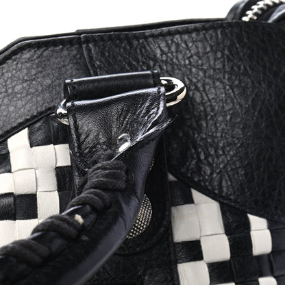 Balenciaga Agneau Lattice Woven Giant 21 City Black White 11 of 11