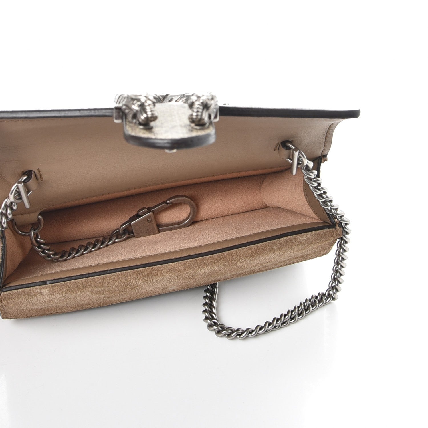 Gucci GG Supreme Monogram Super Mini Dionysus Shoulder Bag Taupe 6 of 10