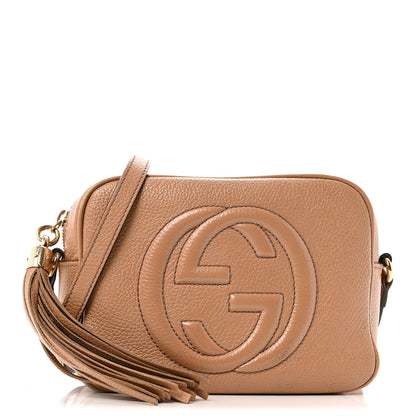 Gucci Pebbled Calfskin Small Soho Disco Bag Camelia 1 of 16