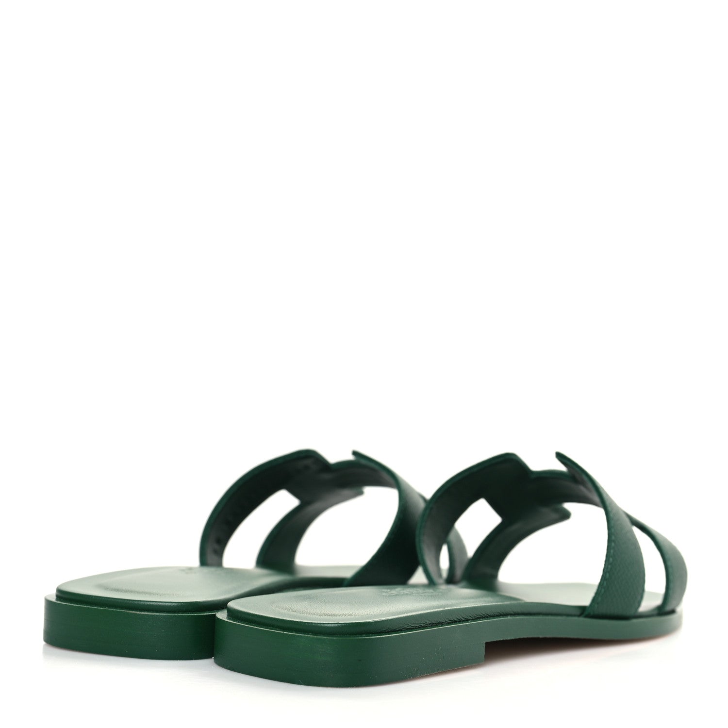 Hermes Epsom Oran Sandals 35 Vert Cactus 4 of 9