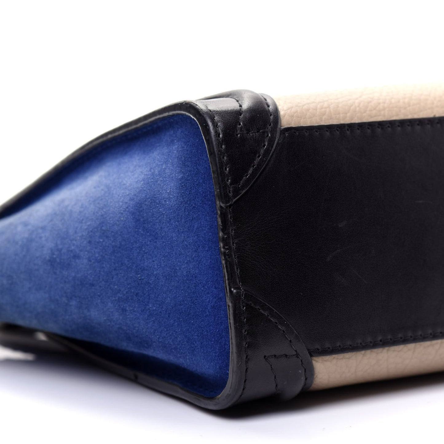 Bullhide Calfskin Nubuck Nano Tri-Color Luggage Light Taupe