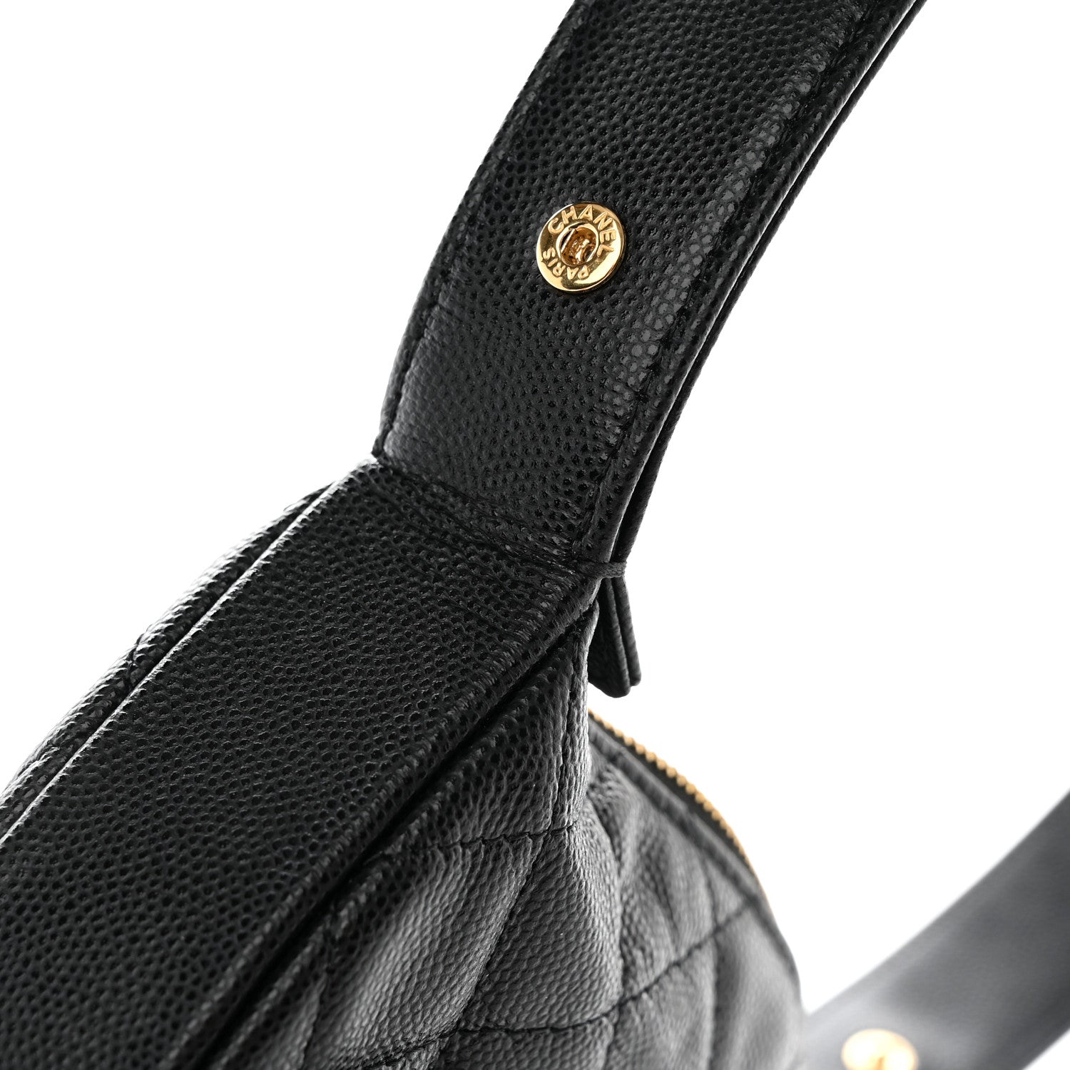 Chanel Caviar Quilted Polly Pocket Pouch Hobo Black 8 of 11