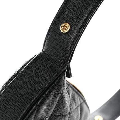 Chanel Caviar Quilted Polly Pocket Pouch Hobo Black 8 of 11