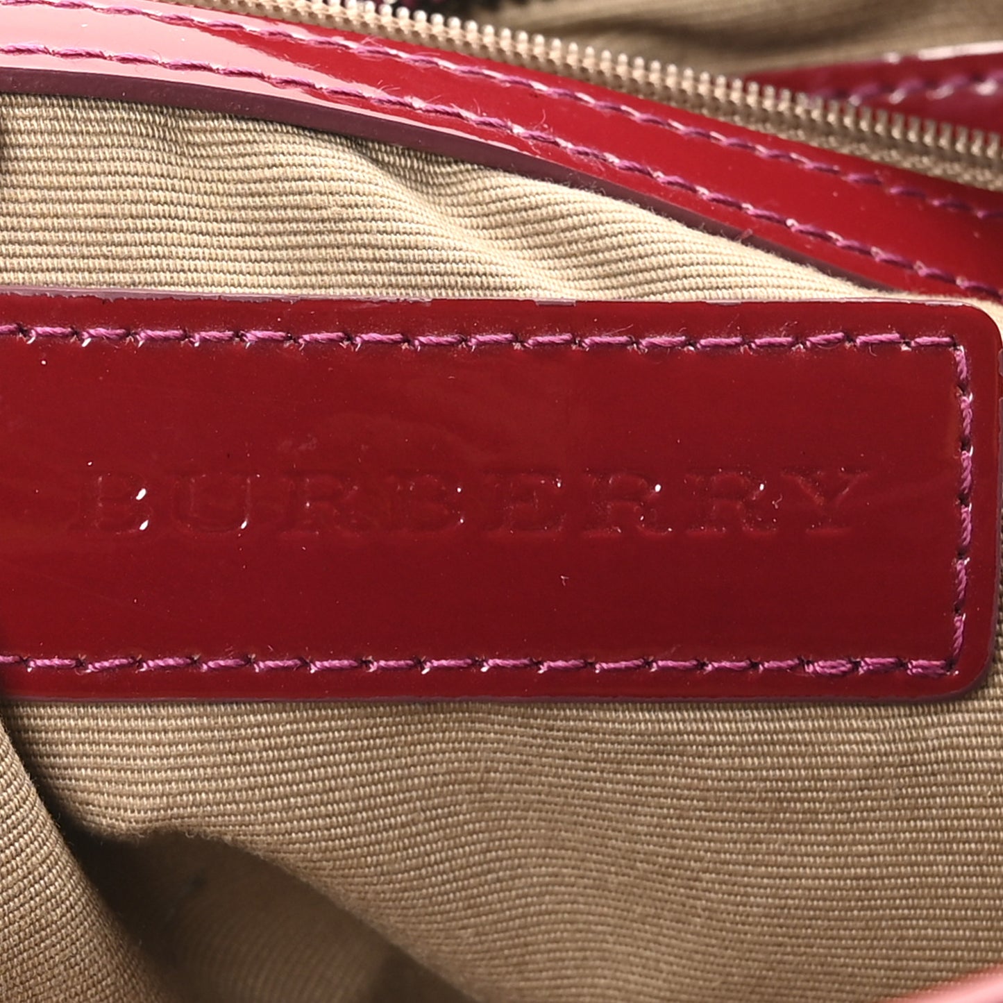 Nova Check Small Nickie Tote Raspberry