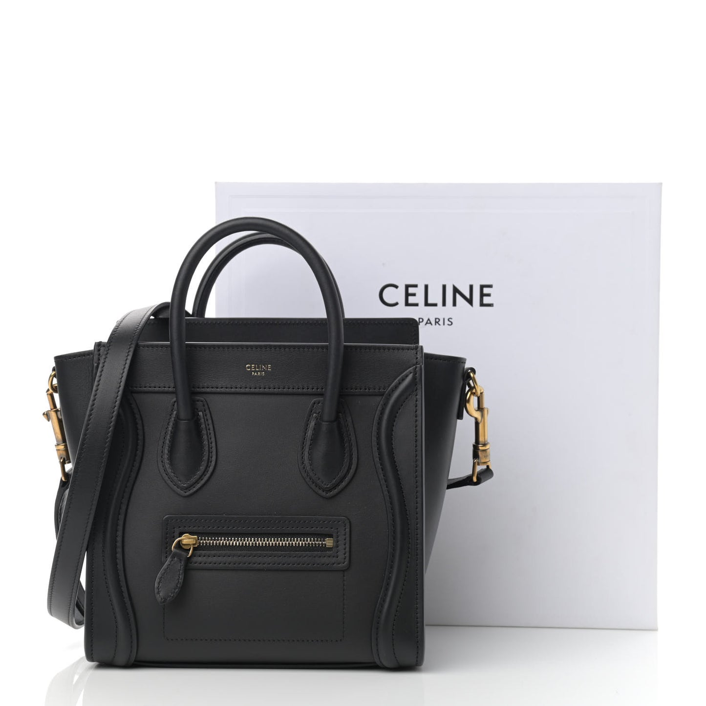 Smooth Calfskin Nano Luggage Black