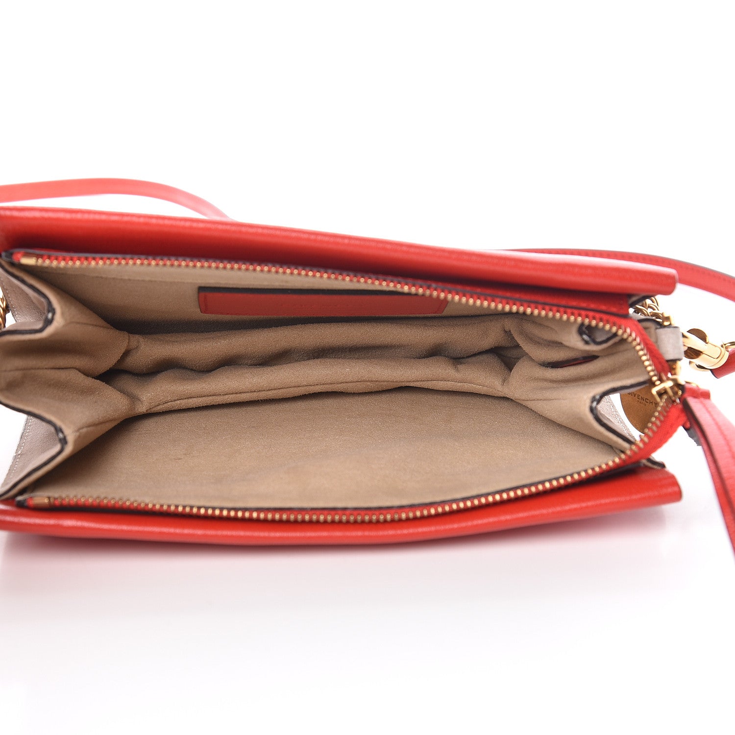 Givenchy Goatskin Suede Cross 3 Crossbody Bag Red 5 of 10