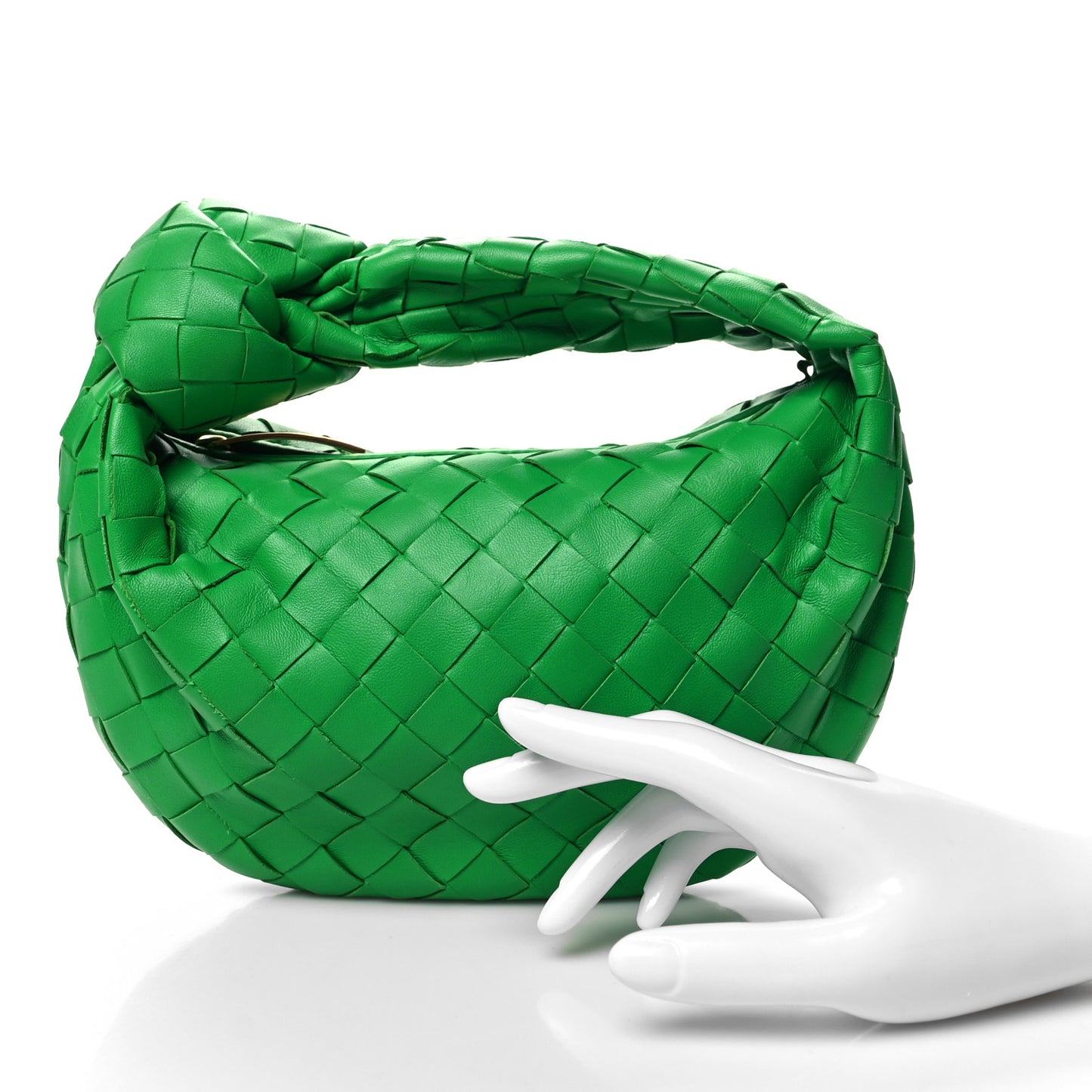 BOTTEGA VENETA Nappa Intrecciato Mini Jodie Grass
