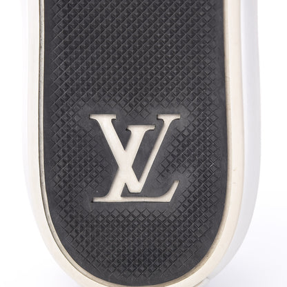 Louis Vuitton Calfskin Embossed Monogram Street Sneakers 8 Black 8 of 10