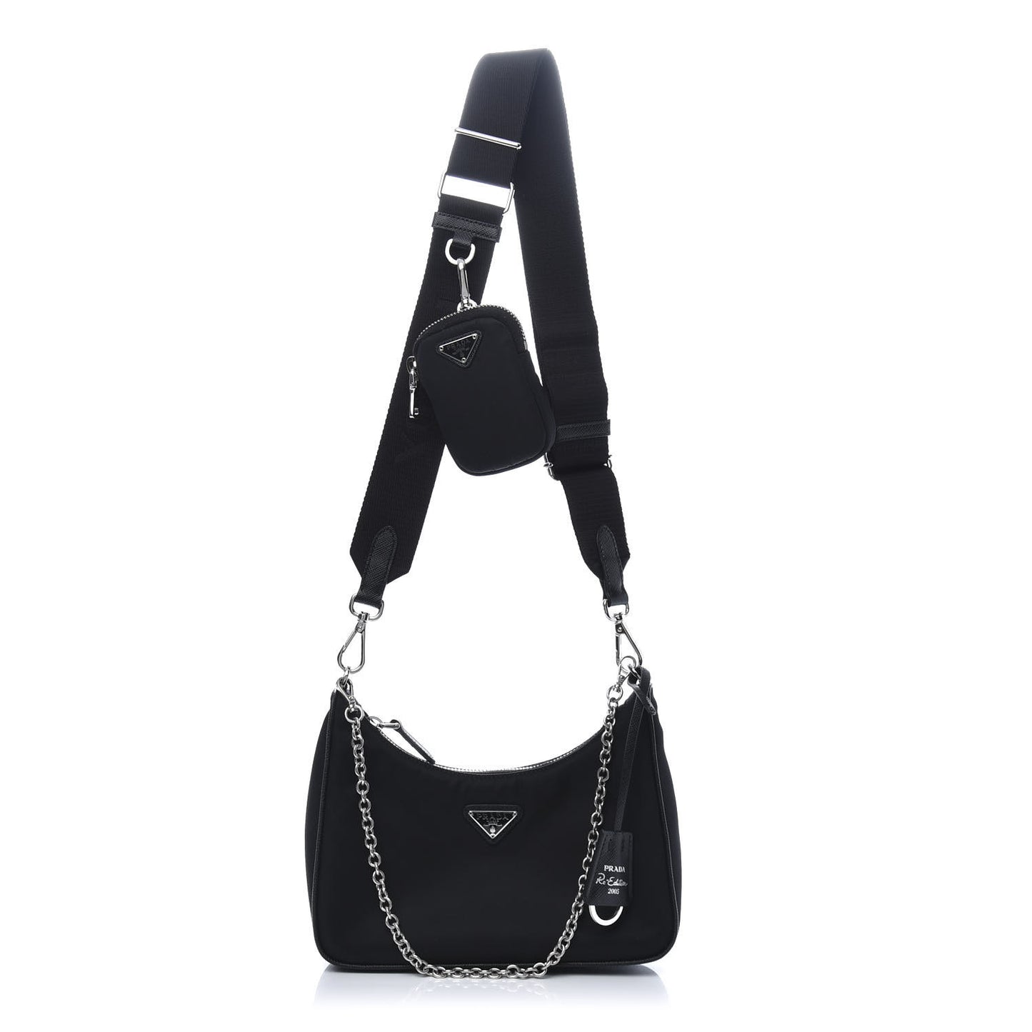 Nylon Re-Edition 2005 Shoulder Bag Black